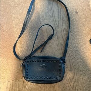 Coach Black Studded Crossbody Bag